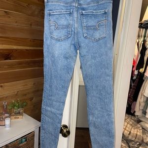 American Eagle no holes high rise skinny jeans